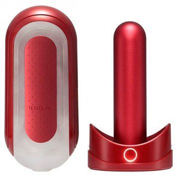 Ексклюзивний набір Мастурбатор з нагріванням FLIP 0(ZERO) RED & WARMER SET TN73002 фото