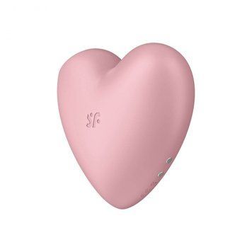 Кліторальний вакуумний вібратор Серце Satisfyer Cutie Heart, рожевий T3927 фото