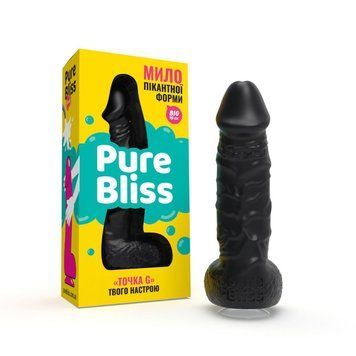 Мило член на присосці Pure Bliss BIG чорний, 18 см PB207402 фото