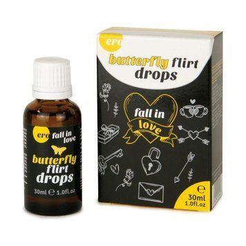 Збуджуючі краплі для двох ERO Butterfly Flirt Drops, 30 мл HOT77111 фото