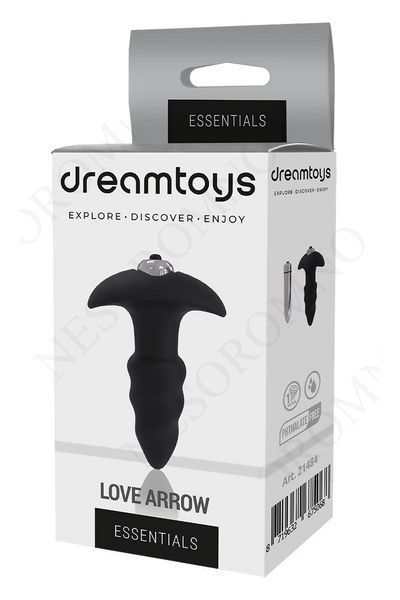 Анальна пробка з віброкулею Dream Тoys Еssentials чорна DT21484 фото