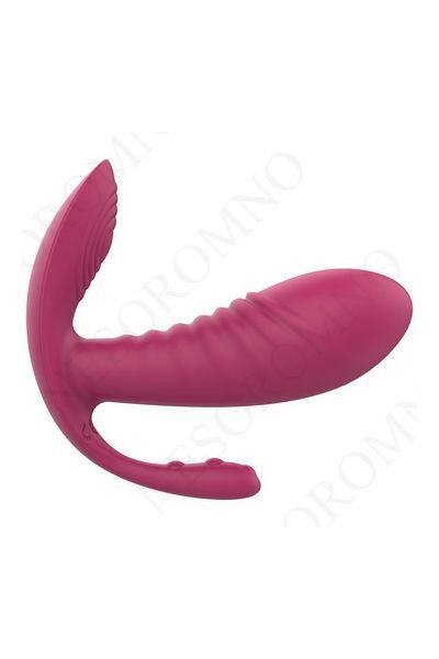 Масажер-вібратор рельєфний Dream Toys Essentials з потрійною стимуляцією, червоний DT103315 фото