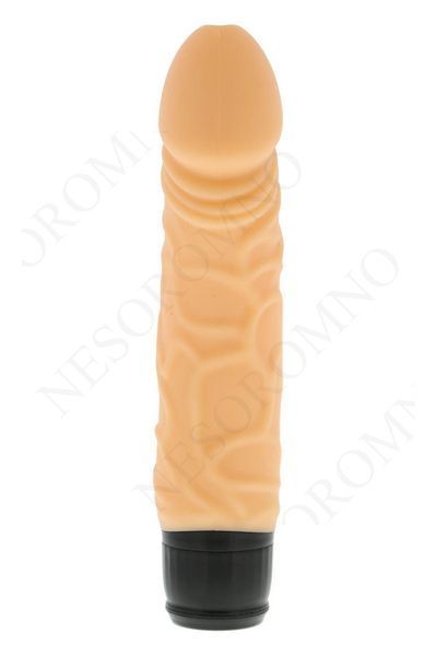Вібромасажер класичний реалістичний на батарейках DreamToys VIBES OF LOVE, бежевий DT20780 фото