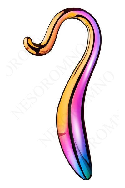 Вигнутий скляний фалоімітатор Dream Toys Glamour Glass, різнокольоровий DT22023 фото Вигнутий скляний фалоімітатор Dream Toys Glamour Glass, різнокольоровий DT22023 фото
