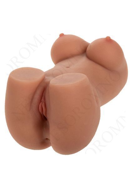 Мастурбатор вагіна-напівторс CalExotics Pussy and Tits з грудьми, бежевий CE14634 фото