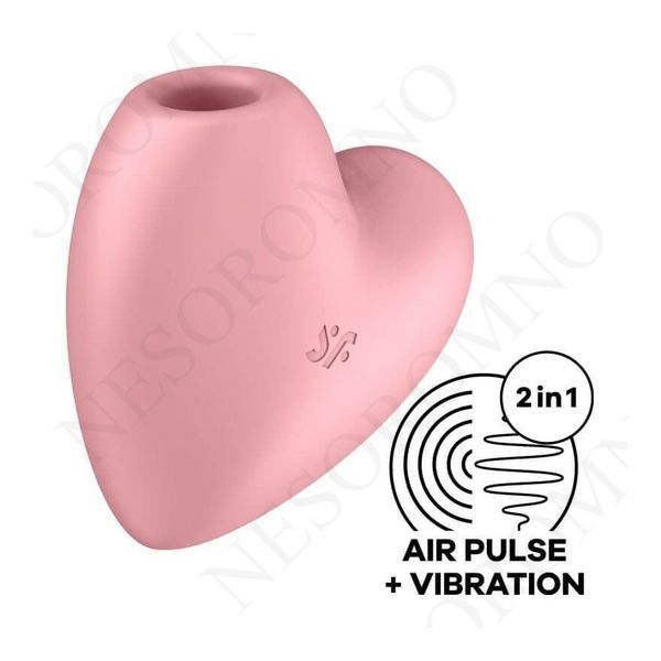 Кліторальний вакуумний вібратор Серце Satisfyer Cutie Heart, рожевий T3927 фото