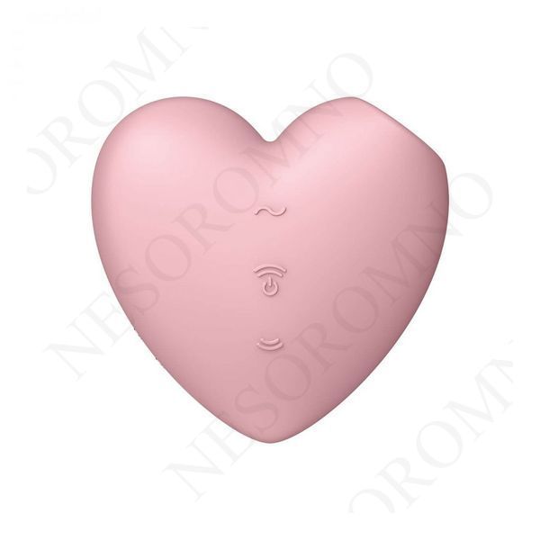 Кліторальний вакуумний вібратор Серце Satisfyer Cutie Heart, рожевий T3927 фото