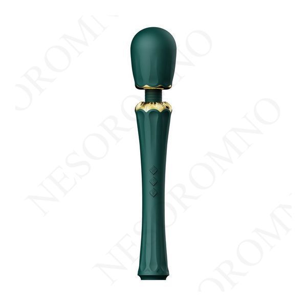 Вібратор мікрофон з насадками Zalo Kyro Wand Turquoise Green ZL02402 фото