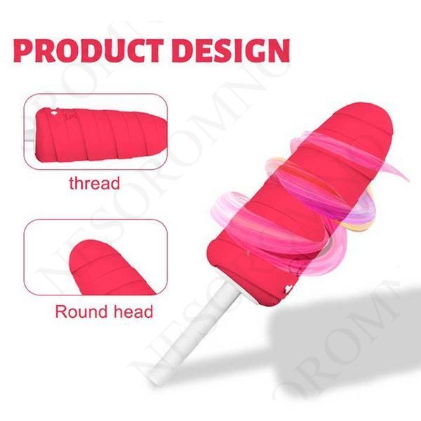 Вібратор "Морозиво" 10X Popsicle Vibrator USB - Рожевий - Смарт іграшки X0000737 фото