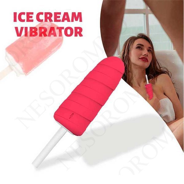 Вібратор "Морозиво" 10X Popsicle Vibrator USB - Рожевий - Смарт іграшки X0000737 фото