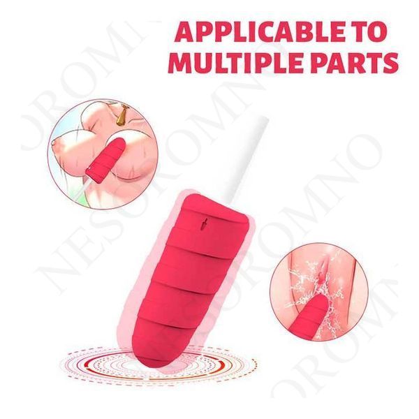 Вібратор "Морозиво" 10X Popsicle Vibrator USB - Рожевий - Смарт іграшки X0000737 фото