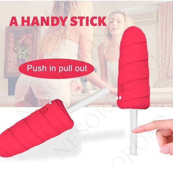 Вібратор "Морозиво" 10X Popsicle Vibrator USB - Рожевий - Смарт іграшки X0000737 фото