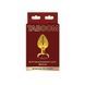 Анальна металева пробка M (Medium) з каменем червоного кольору Butt Plug With Diamond Jewel Taboom T17168 фото 1
