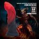 Фалоімітатор силіконовий Power Monsters Infernal Goliath на присоску, червоно-чорний, 25 см BW-008176 фото 1