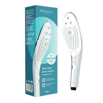Насадка на душ для мастурбації Womanizer Wave, срібна 26807000 фото