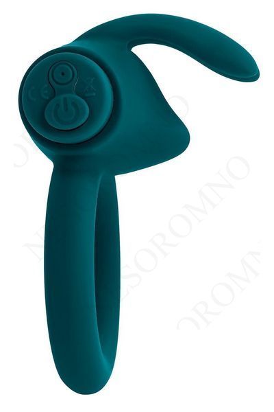 Ерекційне кільце з віброкулею Evolved Playboy Bunny Buzzer, зелене E840818 фото