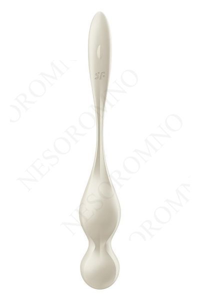 Смарт-кульки Кегеля Satisfyer Love Birds 1 з вібрацією, білі ST4002910 фото
