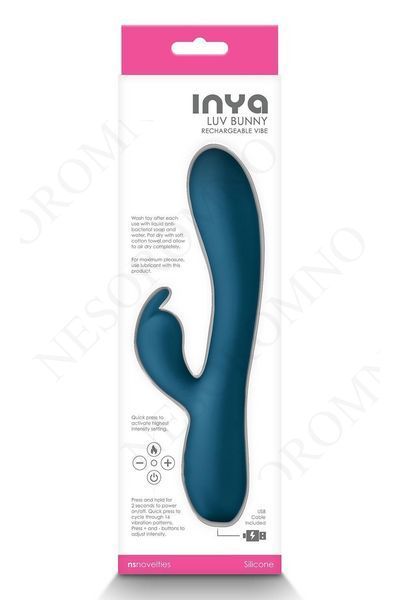 Вібратор кролик NS Novelties INYA LUV BUNNY DARK TEAL T280902 фото