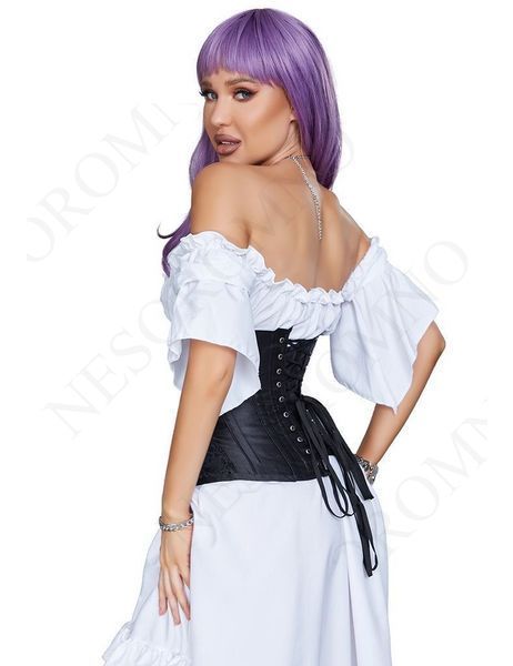 Корсет Star Night Corset з гачками та шнурівкою, чорний, L (без коробки) A3532/L фото
