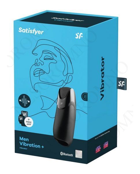 Смарт-Мастурбатор із вібрацією Satisfyer Men Vibration+ чорний T360453 фото