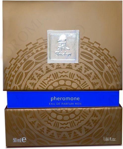 Духи з феромонами чоловічі SHIATSU Pheromone Fragrance men darkblue, 50 мл HOT67130 фото