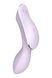 Подвійний вібратор з вакуумною стимуляцією Satisfyer Curvy Trinity 2 бузковий T360395 фото 2