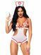 Костюм сексуальної медсестри One Size Naughty Nurse Roleplay Lingerie Set від Leg Avenue 87051 фото 1