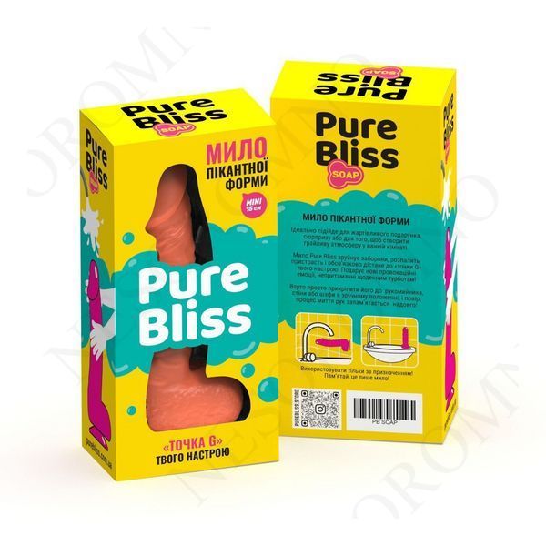 Мило член на присосці Pure Bliss MINI коралове, 15 см PB207341 фото