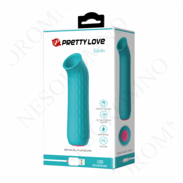 Вакуумний стимулятор Pretty Love Ford, блакитний, 11,6 &times; 2,3 см 14547-6 фото