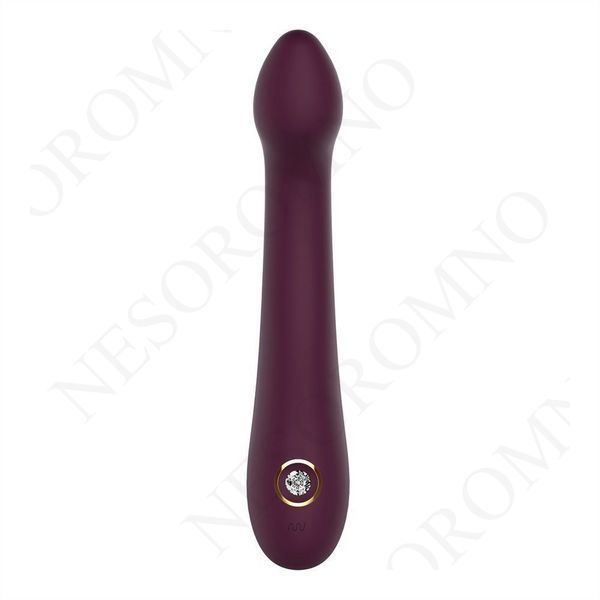 Вібратор для точки G Dream Toys Essentials зі стразами, бордовий, 21,8 &times; 3,6 см DT22234 фото