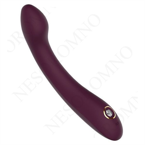 Вібратор для точки G Dream Toys Essentials зі стразами, бордовий, 21,8 &times; 3,6 см DT22234 фото