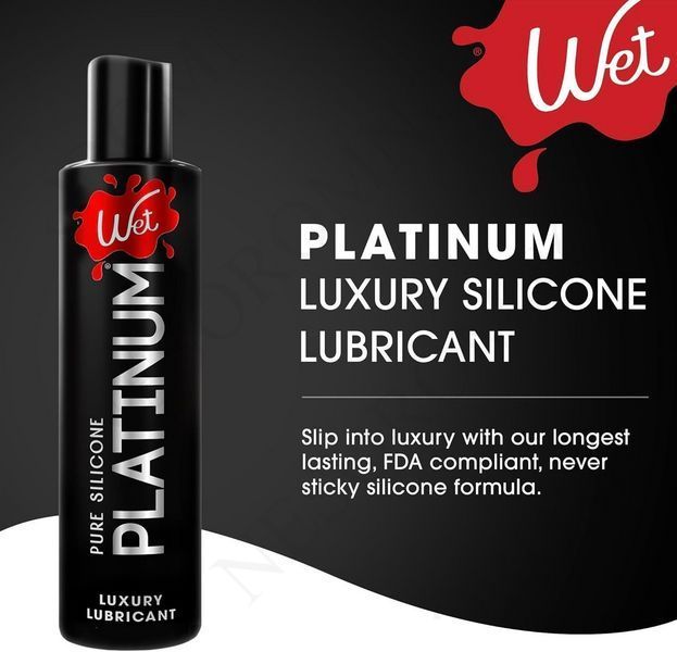 Лубрикант на силіконовій основі WET Platinum Premium, 89 мл WT43007 фото
