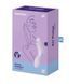 Подвійний вібратор з вакуумною стимуляцією Satisfyer Curvy Trinity 2 бузковий T360395 фото 4