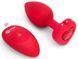 Анальна пробка з вібрацією і пультом управління B-Vibe Vibrating Heart Plug M/L Red 54015770000 фото 1