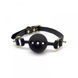 Кляп із силікону та італійської шкіри Breathable Small Ball Gag UPKO U60547 фото 2