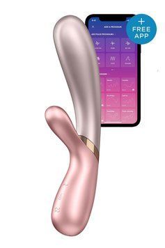 Подвійний смарт вібратор з функцією нагріву Satisfyer Hot Lover рожевий T360179 фото