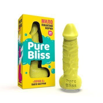 Мило член на присосці Pure Bliss MINI жовте, 15 см PB207358 фото