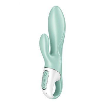 Надувний вібратор- кролик Satisfyer з функцією управління через додаток, м'ятний T360437 фото