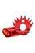 Ерекційне кільце з двома віброкулями Zero Tolerance Flame Thrower червоне, 5 см ZT840261 фото 1
