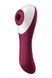 Вакуумний кліторальний стимулятор із вібрацією Satisfyer Dual Crush бордовий T360399 фото 1