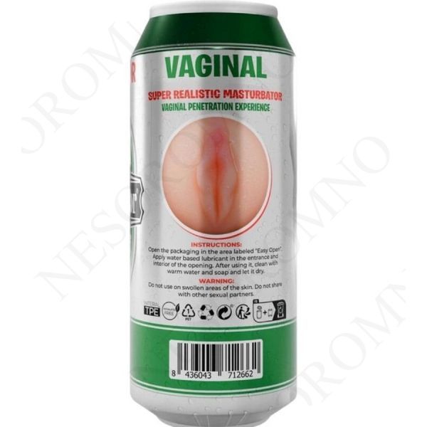 Мастурбатор вагіну Alive Heineken Vagina II у колбі з імітацією під банку пива AL71266 фото