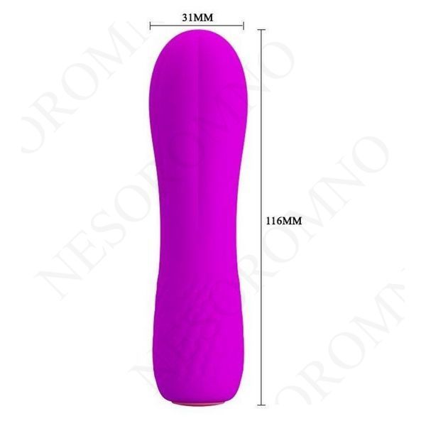 Вагінальний вібратор Pretty Love Allen, фуксія, 11,6 &times; 3,1 см BI-014563-1 фото