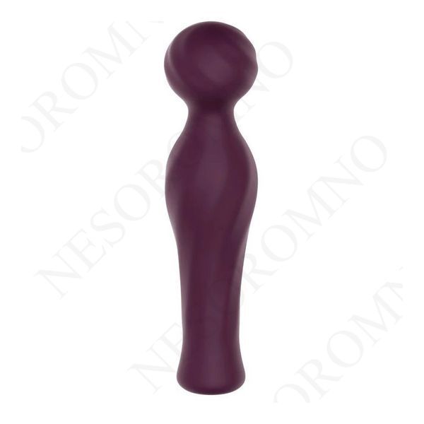 Вібратор-мікрофон Dream Toys Essentials Magic Wand зі стразами, бордовий, 16,5 см DT22233 фото