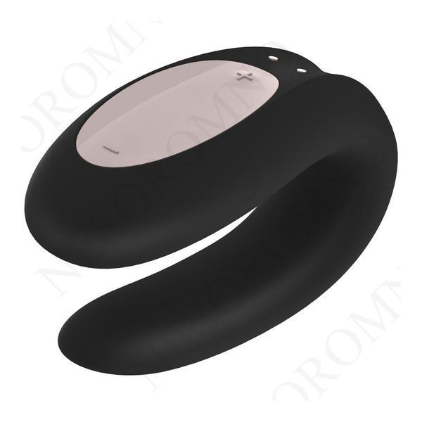 Вібромасажер для пар Satisfyer Double Joy, чорний T360118 фото