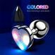 Сталева смарт анальна пробка, що світиться Magic Motion Equinox USB з Д/К - 8,2*3,4 см &mdash; Анальні іграшки X0000843 фото 1