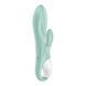 Надувний вібратор- кролик Satisfyer з функцією управління через додаток, м'ятний T360437 фото 3