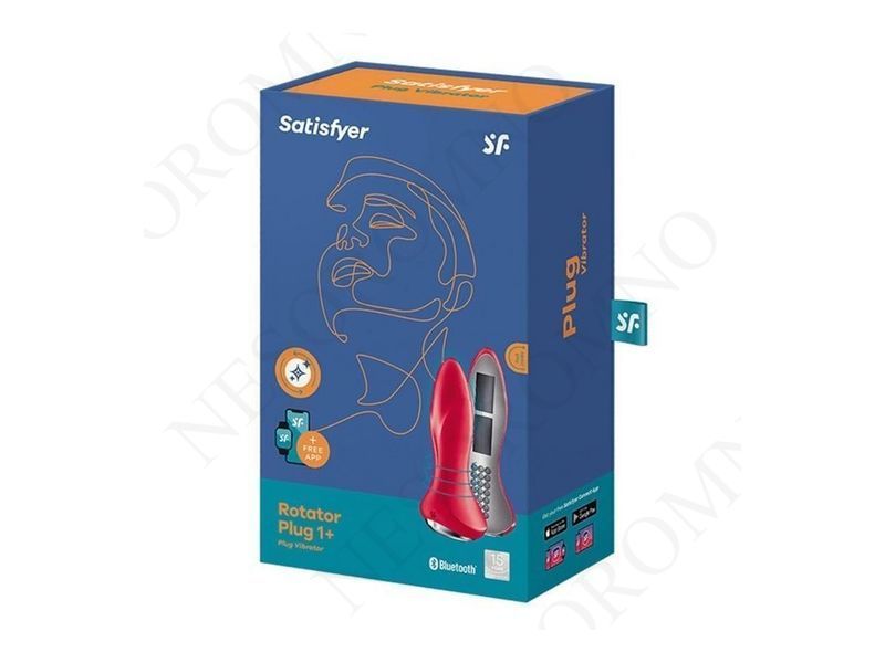 Анальна смарт-пробка з кульками, що обертаються Satisfyer Rotator Plug 1, червоний ST4003146 фото