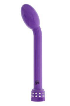 Вібромасажер для точки G зі стразами Dream toys Good Vibes, фіолетовий DT20833 фото