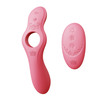 Смарт-вібратор для пар Zalo Jessica Set з Управлінням з телефону і пультом PINK ZL02112 фото