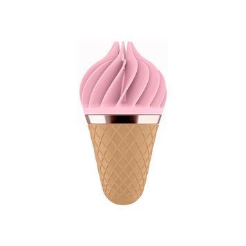 Вібростимулятор для клітора у вигляді Морозива Satisfyer Layons Sweet Temptation, рожевий T360093 фото